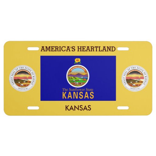 Kansas Custom Front License Plate Zazzle