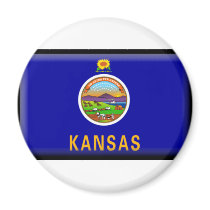 Kansas Flag magnets