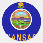 Kansas Flag Stickers