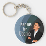 Kansas for Obama keychain