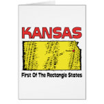 Kansas KS Motto ~ First OF The Rectangle States cards
