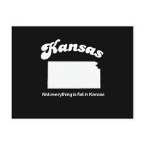 Kansas - Not everything is flat T-shirt Postcards