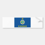 Kansas  Official State Flag Bumper Stickers