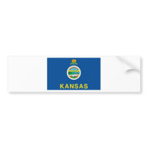 Kansas  Official State Flag bumper stickers