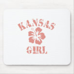 Kansas Pink Girl Mouse Pad