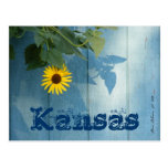 Kansas Postcard: Sunflower Blue