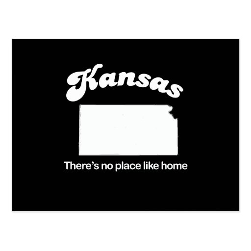 Kansas Theres No Place Like Home T Shirt Postcard Zazzle 