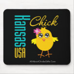 Kansas USA Chick Mouse Pad