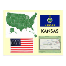 Kansas, USA Post Card