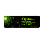 Kaos Entwined Flame Fractal Custom Return Address Label