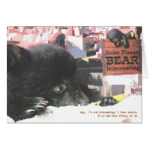 Kapalua I'm not hibernating! - Note Card