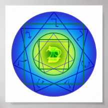 Kaph Sigil - Money, Expansion, Beauty Posters