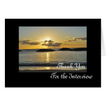 Kapolei Beach Interview Thank You Card