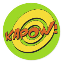 Kapow Comic Book Sticker