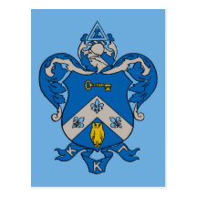 Kappa Kappa Gama Coat of Arms Postcards