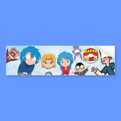 Kappa Mikey™ Bumper Sticker by animationcollective