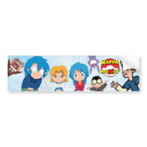 Kappa Mikey™ Bumper Sticker bumper stickers by animationcollective Kappa Mikey™ Bumper Sticker bumper stickers