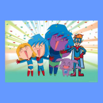 Kappa Mikey™ Hooray Poster posters by animationcollective Kappa Mikey™ Hooray Poster posters