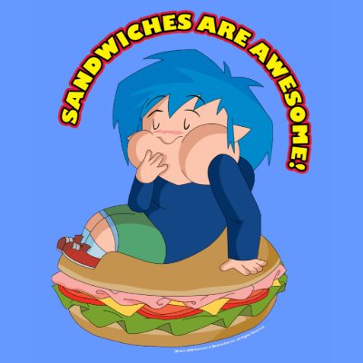Kappa Mikey™ Sandwiches T-shirt by animationcollective