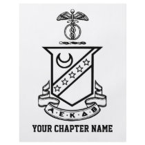 Kappa Sigma Crest - Black and White Personalized Flyer
