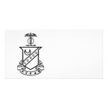 Kappa Sigma Crest - Black and White Custom Photo Card