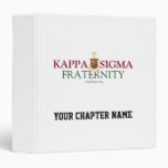 Kappa Sigma Fraternity Vinyl Binder