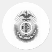 Kappa Sigma - Old Style Round Stickers