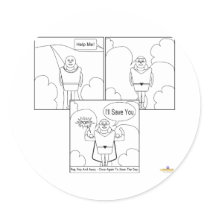 Kaptain Kernel Comic Strip stickers
