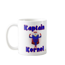 Kaptain Kernel Popcorn Superhero mugs by charactercraze Kaptain Kernel Popcorn Superhero mugs