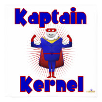 Kaptain Kernel Popcorn Superhero posters by charactercraze Kaptain Kernel Popcorn Superhero posters
