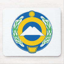 Karachay-Cherkessia Coat of Arms Mousepad by FlagTshirts Karachay-Cherkessia Coat of Arms Mousepad