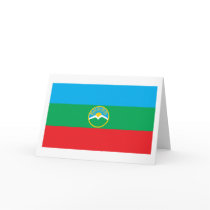 Karachay-Cherkessia Flag Greeting Card by FlagTshirts Karachay-Cherkessia Flag Greeting Card