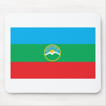 Karachay-Cherkessia Flag Mousepad by FlagTshirts Karachay-Cherkessia Flag Mousepad