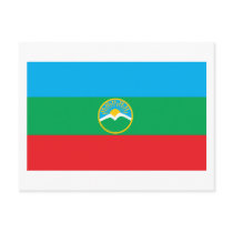Karachay-Cherkessia Flag Postcard by FlagTshirts Karachay-Cherkessia Flag Postcard