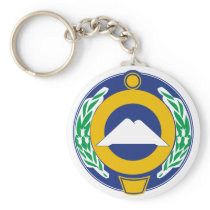 Karachay Cherkessia Official Coat Of Arms Heraldry Key Chain