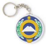 Karachay Cherkessia Official Coat Of Arms Heraldry Key Chain