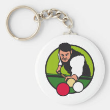Karambol Billard.png Keychain