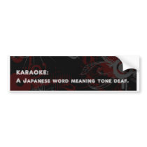 Karaoke Bumper Stickers