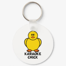 Karaoke Chick keychains