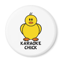 Karaoke Chick magnets by chicktshirts8 Karaoke Chick magnets