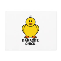 Karaoke Chick postcards by chicktshirts8 Karaoke Chick postcards