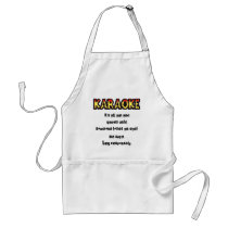 Karaoke Danger - Apron by bontondesigns Karaoke Danger - Apron