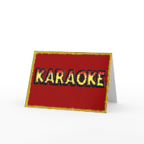 Karaoke Danger - Greeting Card