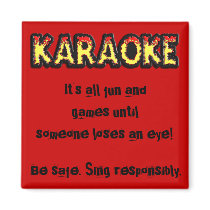 Karaoke Danger - Magnet #1 by bontondesigns Karaoke Danger - Magnet #1