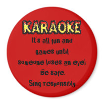 Karaoke Danger - Magnet #2 by bontondesigns Karaoke Danger - Magnet #2
