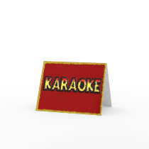 Karaoke Danger - Note Card