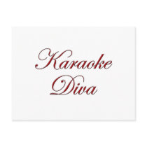 Karaoke Diva postcards by Karaoke_Shop Karaoke Diva postcards