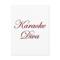 Karaoke Diva postcards by Karaoke_Shop Karaoke Diva postcards