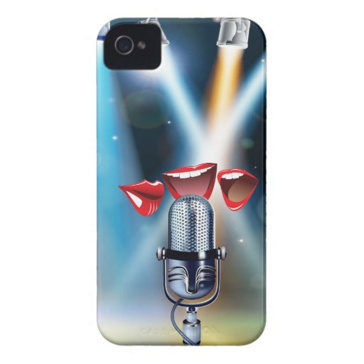Karaoke Funny iPhone 4 Cover Zazzle