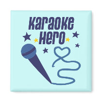 Karaoke Hero magnets by toxiferous Karaoke Hero magnets